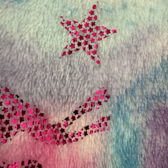The Children's Place Pajamas Footed Fleece Size 5T Unicorn Sparkly Purple Pink - Picture 10 of 16